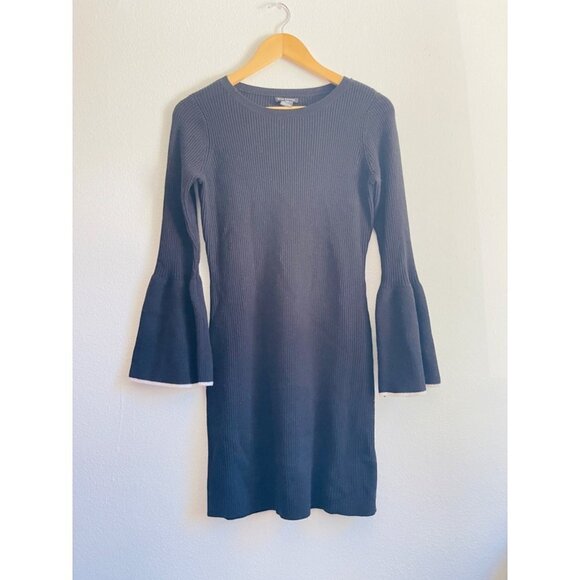 Club Monaco Bell Sleeve Wool Blend Knit Dress Size S - Picture 3 of 9